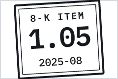 cisonews.net docket for Data I/O: 8-K Item 1.05, first disclosed 2025-08-21