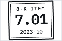 cisonews.net docket for Henry Schein: 8-K Item 7.01, first disclosed 2023-10-16