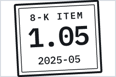 cisonews.net docket for Nucor: 8-K Item 1.05, first disclosed 2025-05-14